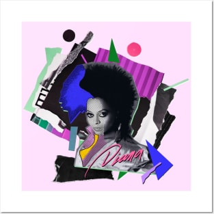 DIANA ROSS 80S RETRO STYLE Posters and Art